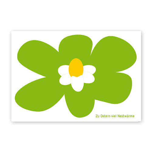 zu Ostern viel Nestwärme, Osterkarten-Design