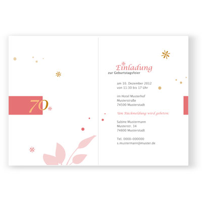 Einladung. Design-Einladungskarten mit individuellem Text