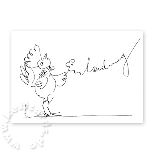 Einladung zum Osterfrühstück, Osterkarten