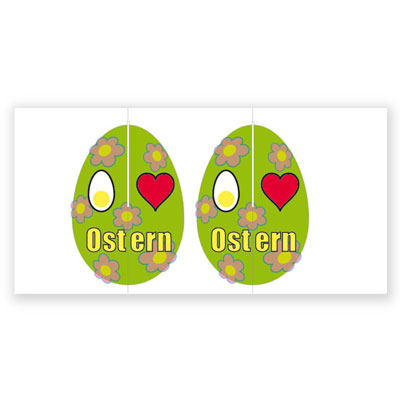 Osterei zum Basteln und zum Aufhängen, Osterkarten