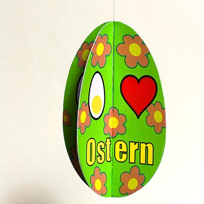 Osterei zum Aufhängen, Osterkarten
