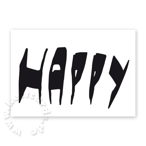 Happy, Glückwunschkarten