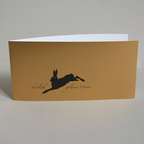... herrlich goldene Ostern, edle Design-Osterkarte