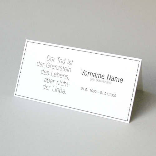 individuelle Traueranzeigen - Design und Druck
