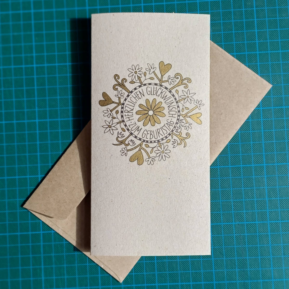 Recycling-Glückwunschkarten - Herzlichen Glückwunsch zum Geburtstag