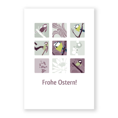 Frohe Ostern!, Osterkarten mit Meisen