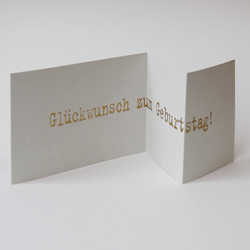 Design-Geburtstagskarten: Glückstag!