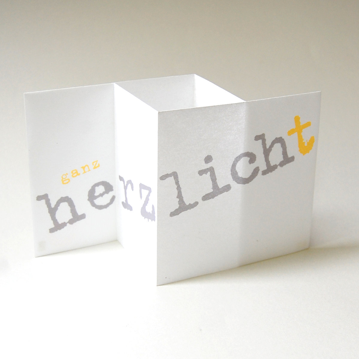 herz licht - Design-Karten für Kerzen