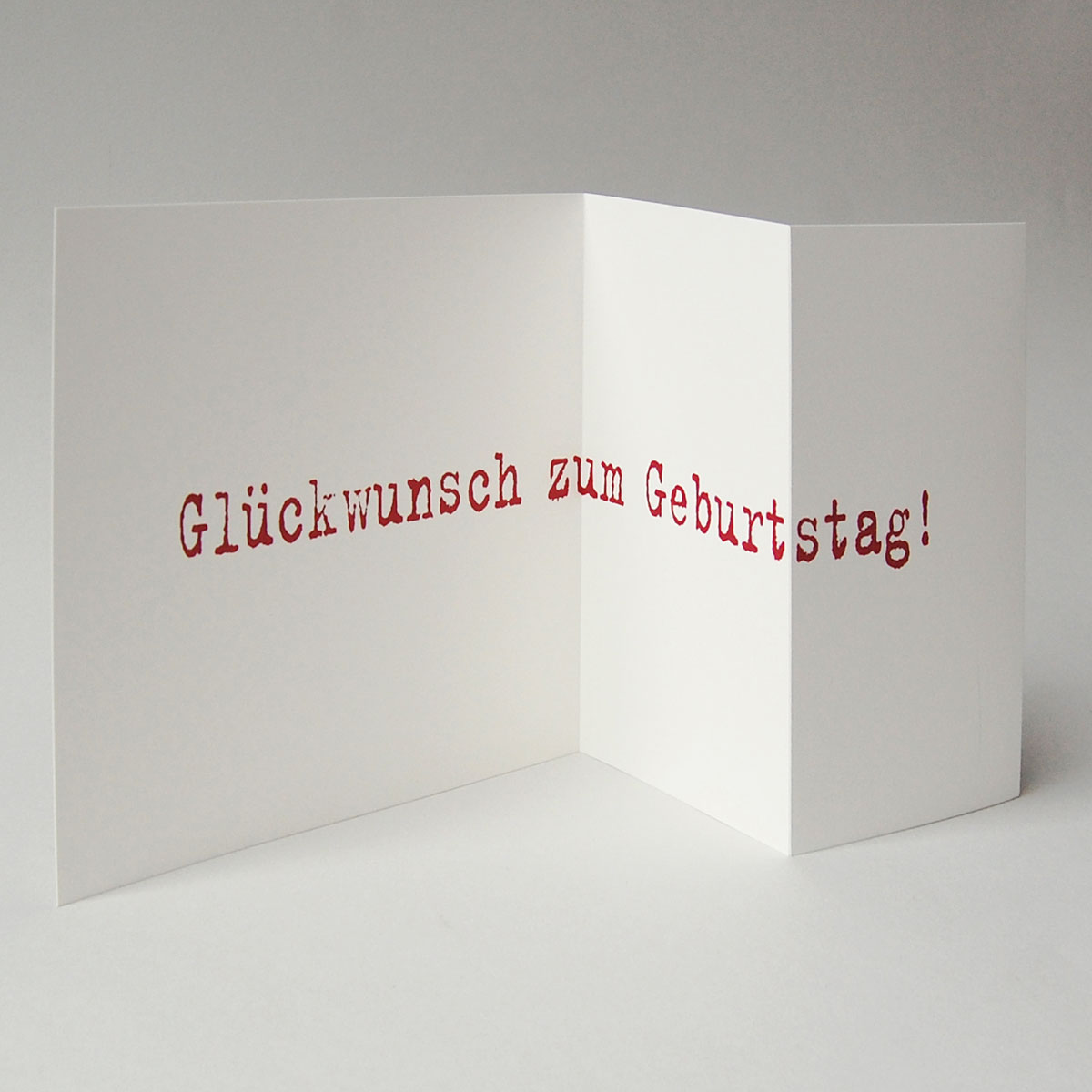 große quadratische Design-Glückwunschkarten: Glückstag - Glückwunsch zum Geburtstag