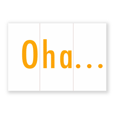 Design-Osterkarten: Oha...