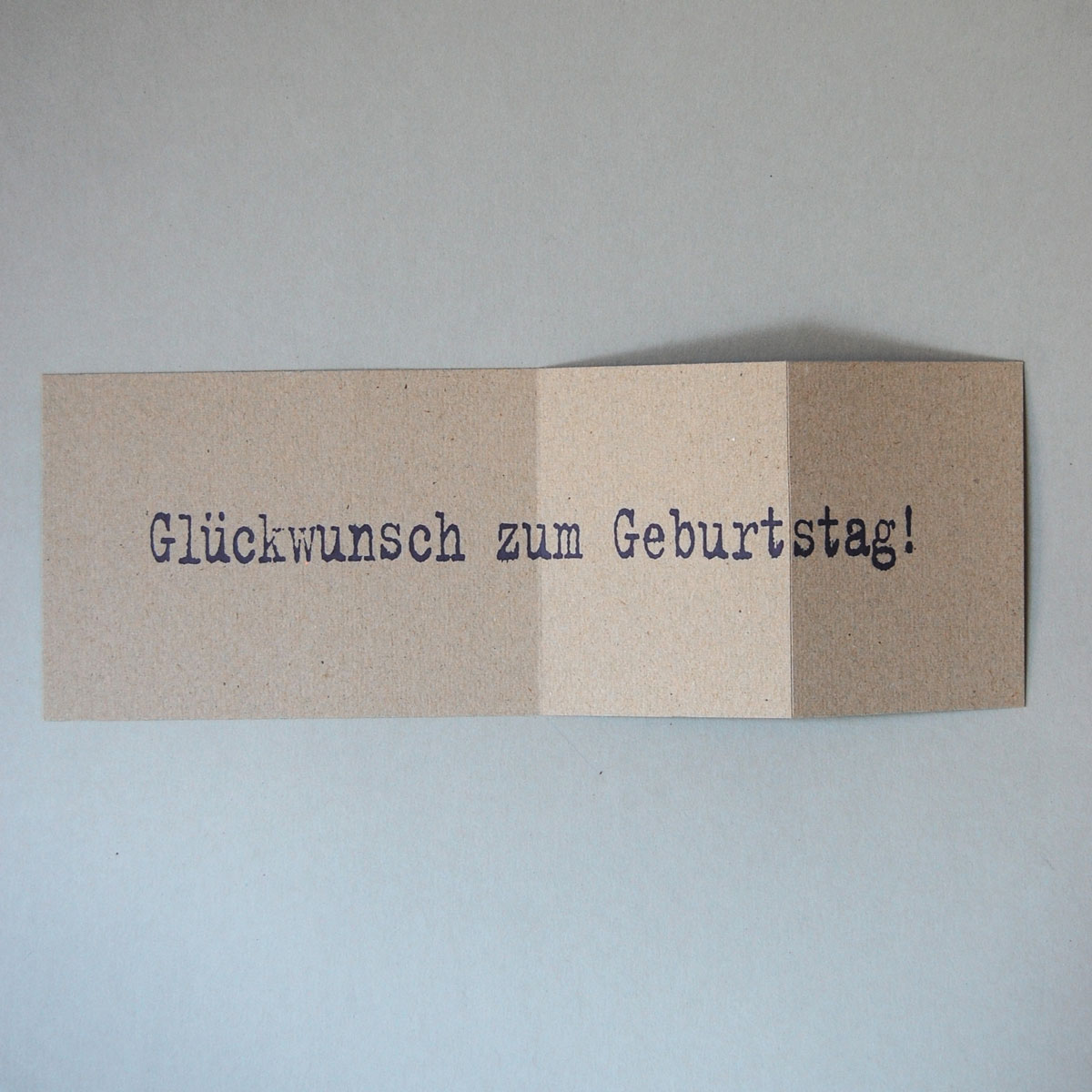 graue Recycling-Glückwunschkarten: Glückstag!