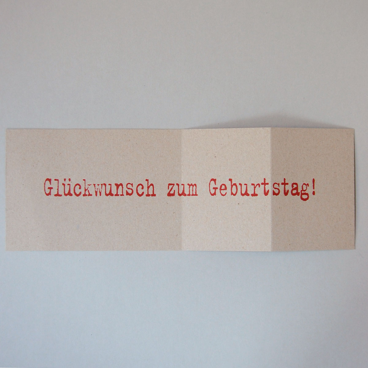 graue Recycling-Glückwunschkarten: Glückstag!