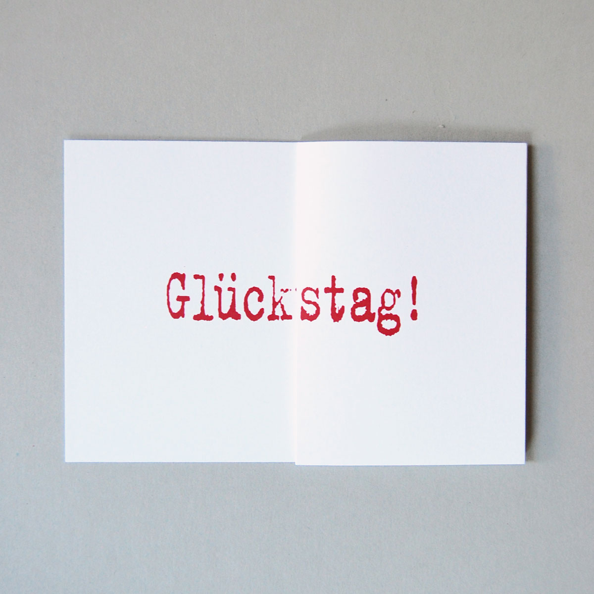 Designer-Glückwunschkarten: Glückstag!
