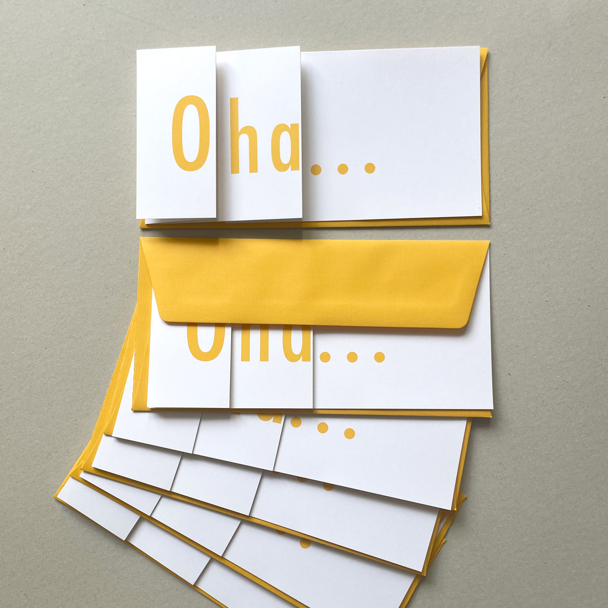 Design-Osterkarten: Oha ...