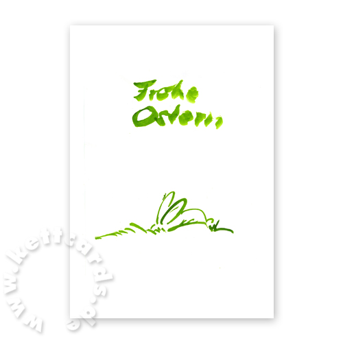 versteckter Osterhase, witzige Osterkarten