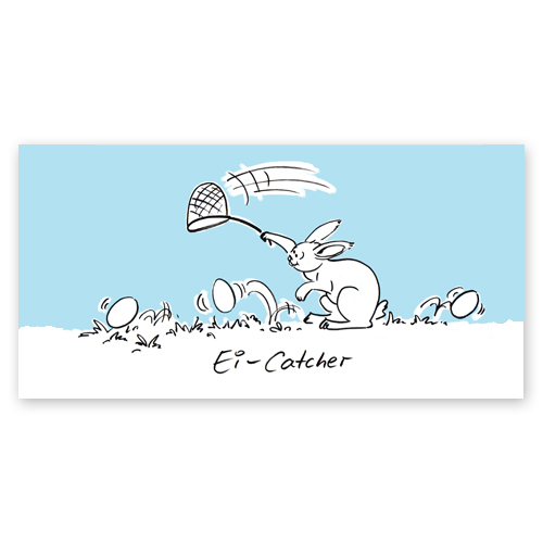 Ei-Catcher: witzige Osterpostkarten