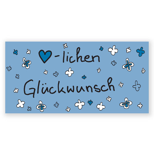 Glückwunschkarten in einer Farbe Ihrer Wahl