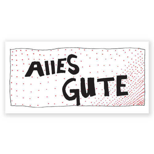 Alles Gute, Grußkarten in CI-Farben