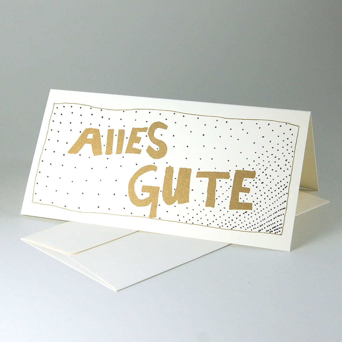 Alles Gute, Recycling-Glückwunschkarten mit hochwertigen Recycling-Umschlägen