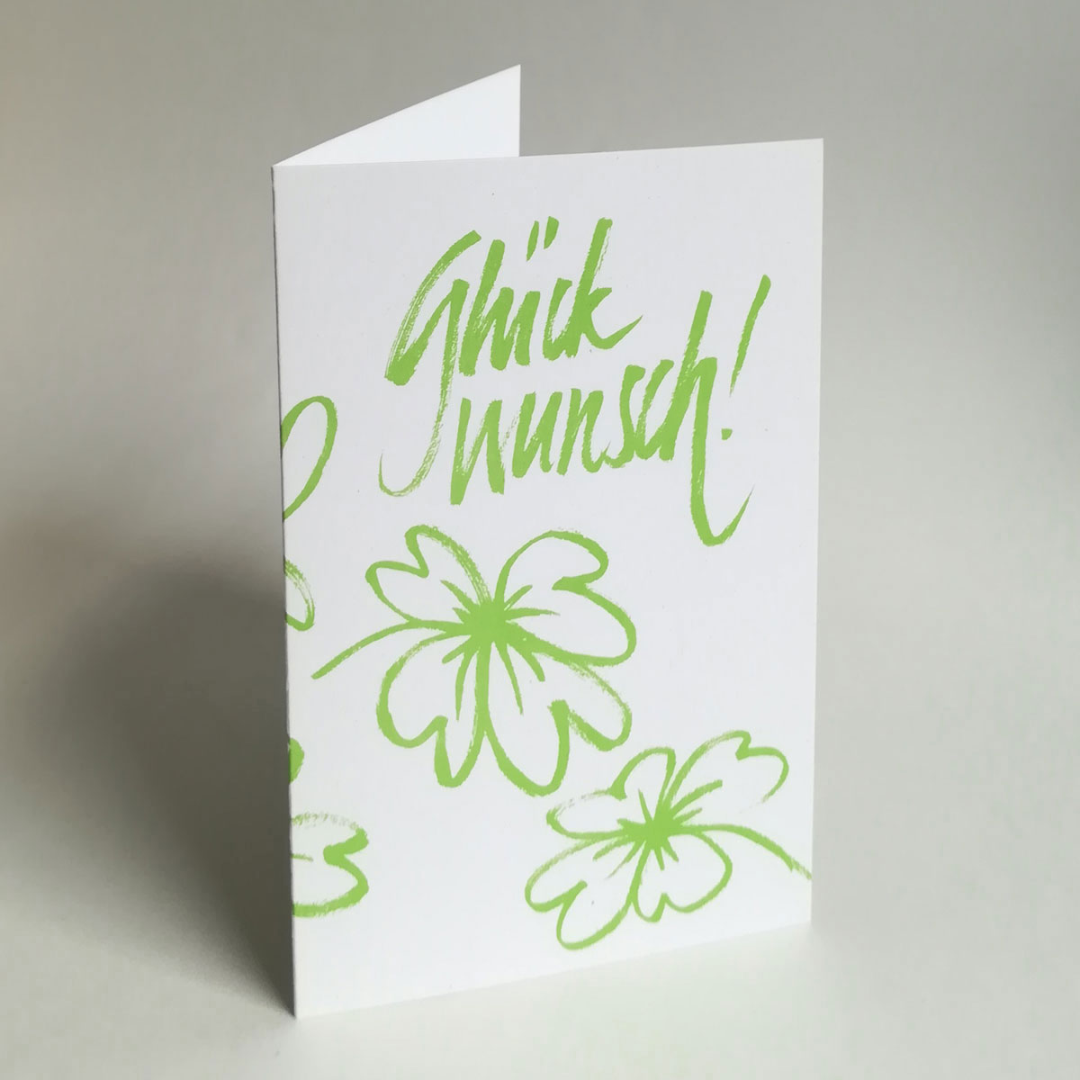 Glückwunsch! Recyclingkarten von Kettcards, Klappkarte A6