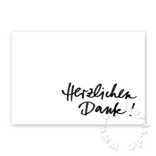 Herzlichen Dank!, Klappkarte A6
