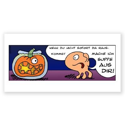 Cartoon-Grußkarten, Halloween
