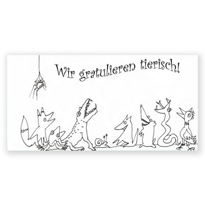 Wir gratulieren tierisch! Glückwunschkarten