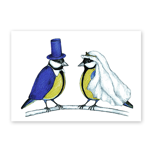 Vogelhochzeit, Hochzeitskarten