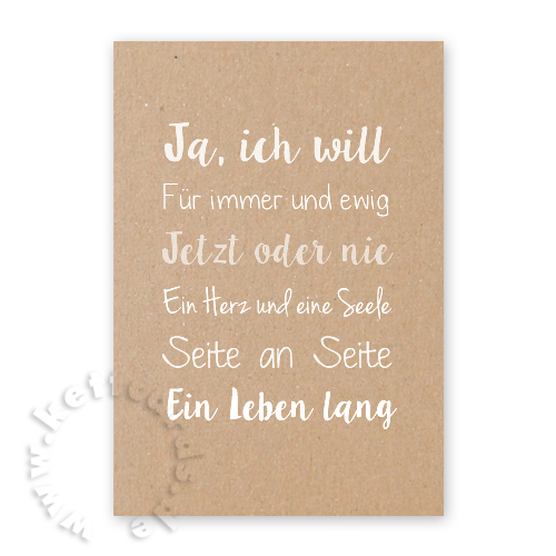 Jetzt oder nie, Designer-Hochzeitskarten mit Handlettering