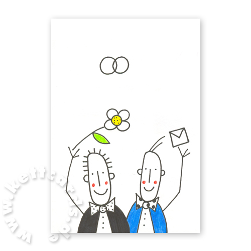 schöne Hochzeitskarten für Männer