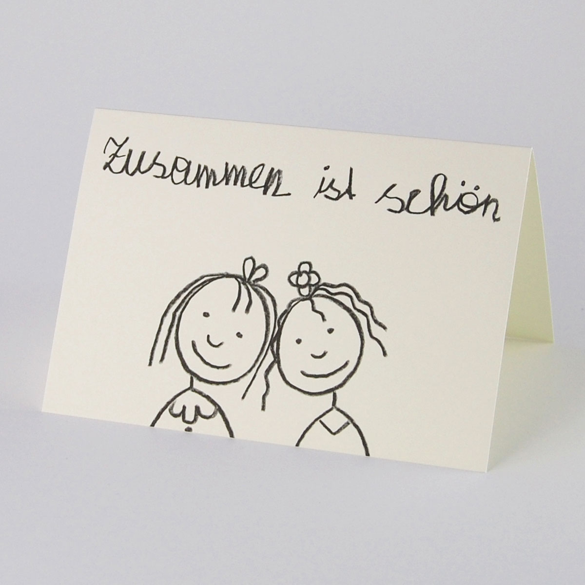 zusammen ist schön, witzige Karten für Hochzeitseinladungen von Frauen und andere liebevolle Anläße
