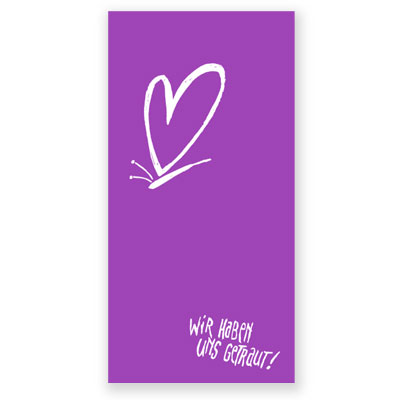 Wir haben uns getraut! Hochzeitskarten