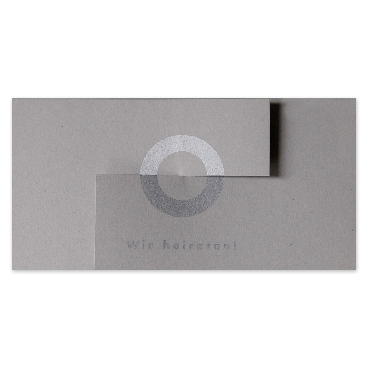 umweltfreundliche Design-Hochzeitskarten: Wir heiraten!
