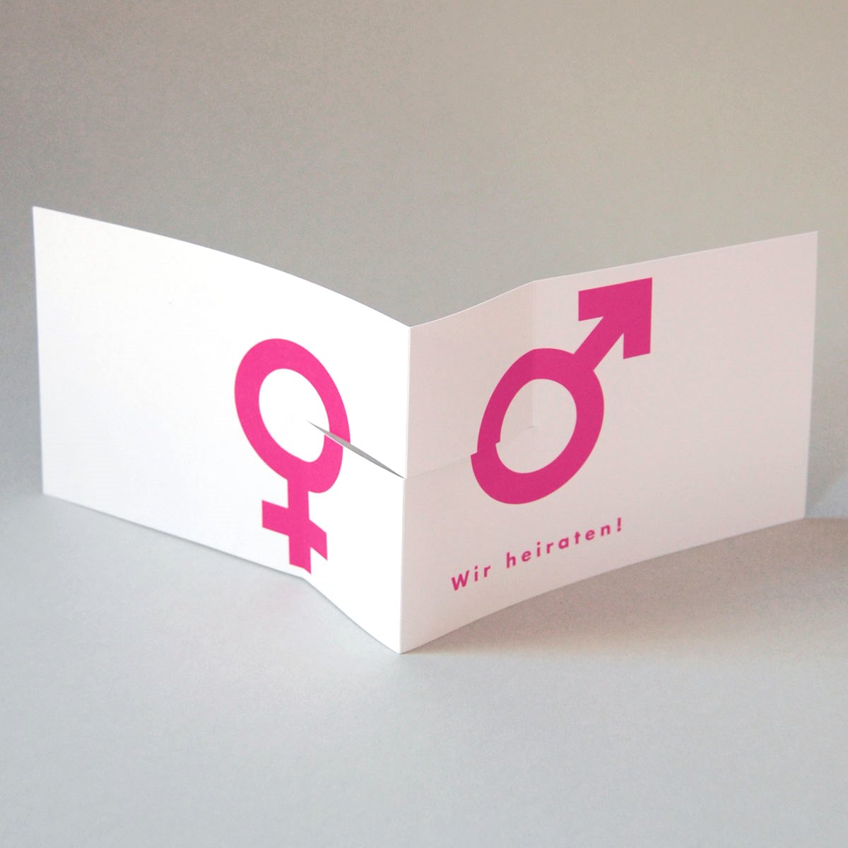 pinke Designer-Hochzeitseinladungen
