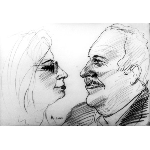 Eventkarikatur, Paarzeichnen, Karikaturisten online