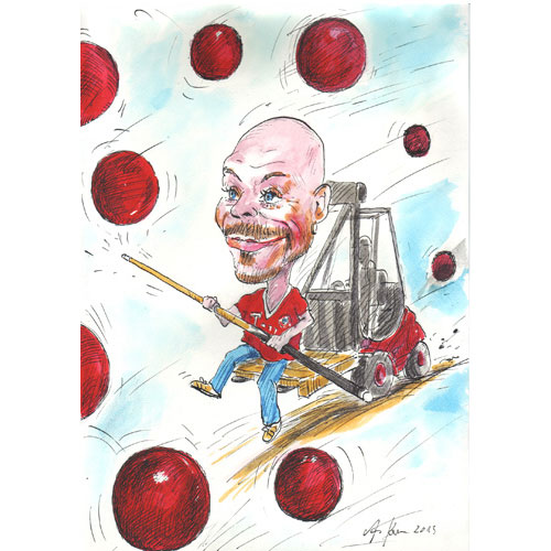 Karikatur nach einem Foto, Karikaturisten online