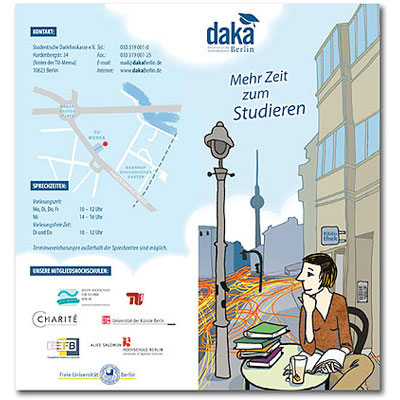 MEHR ZEIT ZUM STUDIEREN , Illustrationen und Grafikdesign