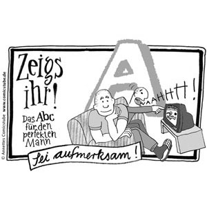Zeigs ihr! Das Abc für den perfekten Mann, Comicstrip