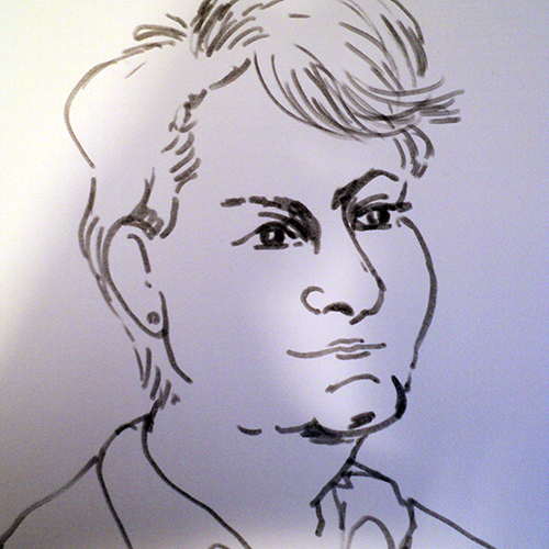 Portrait entstanden bei einer Hochzeitsfeier, Schnellportraits bei Veranstaltungen in Berlin und Brandenburg