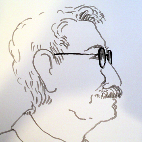 Portrait eines Mannes, entstanden bei einer Geburtstagsfeier, Schnellportraits bei Veranstaltungen in Berlin und Brandenburg