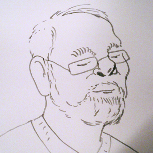 Portrait eines Mannes, entstanden bei einer Geburtstagsfeier, Schnellportraits bei Veranstaltungen in Berlin und Brandenburg