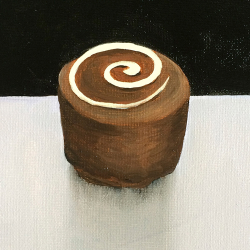 Praline, kleine Ölbilder