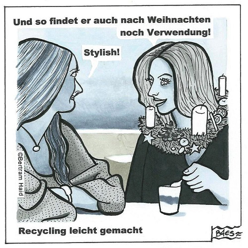 Upcycling, Einzelbildcartoons