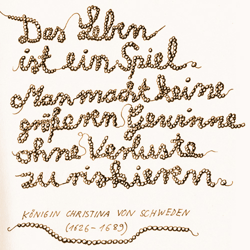 Fürs Poesiealbum, Handlettering