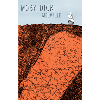Illustratoren online: Gestaltung eines Buchcovers für Moby Dick von Melville
