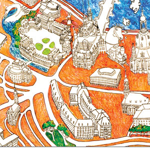 Kinderstadtplan Dresden, Illustrationen-Gestaltung