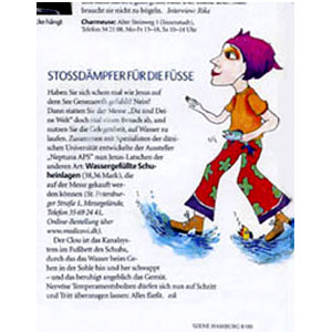 Stossdämpfer für die Füsse, Auftrags-Illustrationen für ein Stadtmagazin