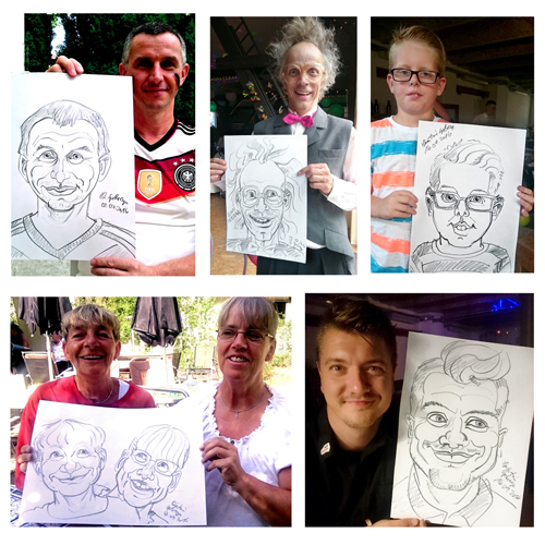 schnelle Porträtkarikaturen bei Veranstaltungen in Berlin