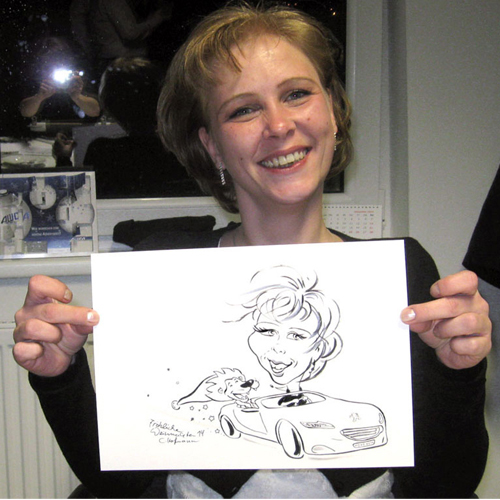 Karikaturen für eine Betriebsweihnachtsfeier, Portraitkarikaturen