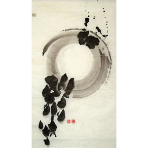 shizuku, Tusche auf Reispapier, japanische Kalligrafie